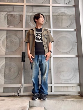 「シャツ 」｜けんたさん（メンズ・174cm）の夏コーディネート