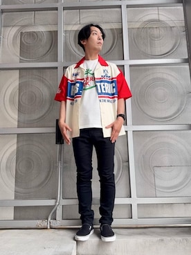 「シャツ 」｜けんたさん（メンズ・174cm）の夏コーディネート