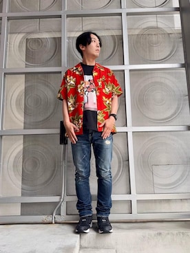 「シャツ 」｜けんたさん（メンズ・174cm）の夏コーディネート