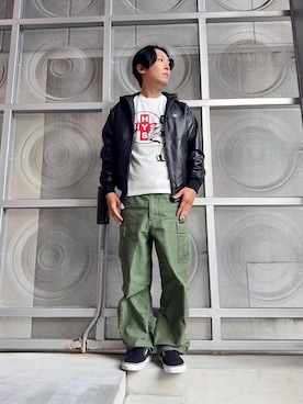 「アイテム（その他アウター）」を使った、けんたさん（メンズ・174cm）の秋コーディネート