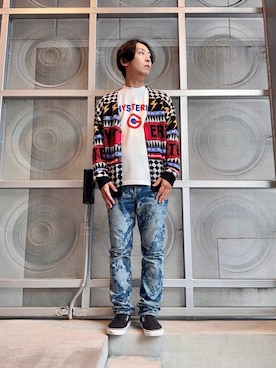 「HYSTERIC GLAMOUR（ヒステリックグラマー）のアイテム」を使った、けんたさん（メンズ・174cm）の秋コーディネート
