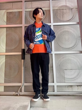 「アイテム（ブルゾン）」を使った、けんたさん（メンズ・174cm）の秋コーディネート