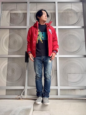 「HYSTERIC GLAMOUR（ヒステリックグラマー）のアイテム」を使った、けんたさん（メンズ・174cm）の秋コーディネート