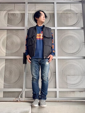 「HYSTERIC GLAMOUR（ヒステリックグラマー）のアイテム」を使った、けんたさん（メンズ・174cm）の秋コーディネート