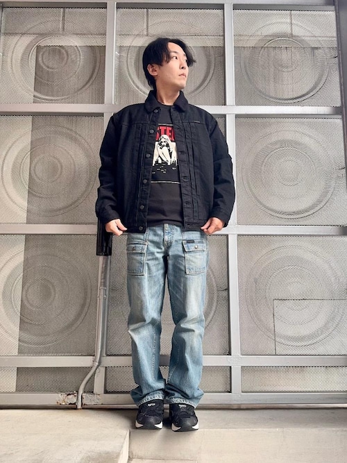 希少　レアサイズ　ヒステリックグラマー　デニム　ボアジャケット　Gジャン　L 美品】HYSTERIC GLAMOUR ボアデニムジャケット Gジャン L インディゴ