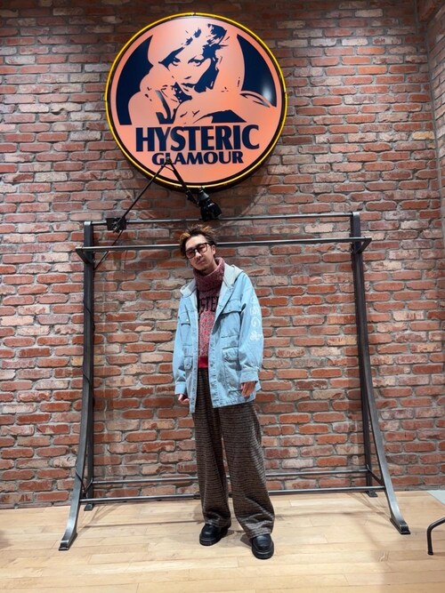 9月25まで値下げ中 HYSTERIC GLAMOUR ネイビー ワイドパンツ 9月18日まで値下げ中 HYSTERIC GLAMOUR ネイビー ワイドパンツ