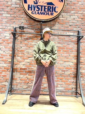 「HYSTERIC GLAMOUR（ヒステリックグラマー）のアイテム（ジャケット/アウター）」を使った、HOSHIさん（メンズ・169cm）の春コーディネート