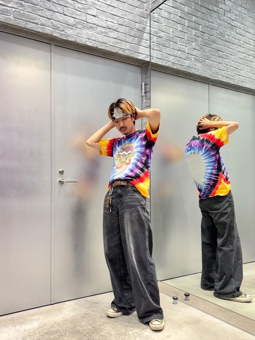 デニムワイドパンツ