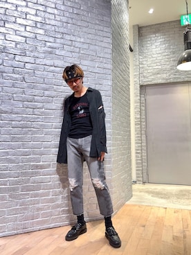 「アイテム（キャミソール）」を使った、HOSHIさん（メンズ・169cm）の夏コーディネート