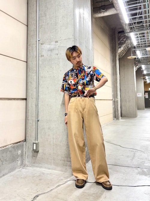 ワイドデニムパンツ