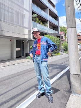 「アイテム（パンツ）」を使った、HOSHIさん（メンズ・169cm）の夏コーディネート