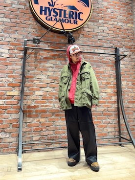 「HYSTERIC GLAMOUR（ヒステリックグラマー）のアイテム」を使った、HOSHIさん（メンズ・169cm）の秋コーディネート