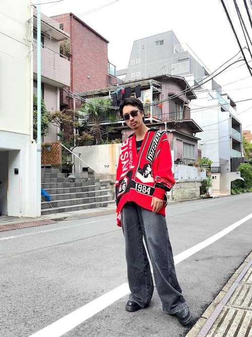 HYSTERIC GLAMOUR 90s ペインターワイドデニム FREE HYSTERIC GLAMOUR（ヒステリックグラマー）の「ペインターワイド