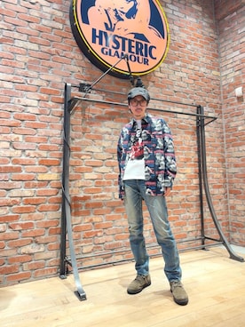 「ロック」｜「アイテム（トップス）」を使った、HOSHIさん（メンズ・169cm）の秋コーディネート