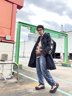 「HYSTERIC GLAMOUR（ヒステリックグラマー）のアイテム（ベスト）」を使った、HOSHIさん（メンズ・169cm）の秋コーディネート