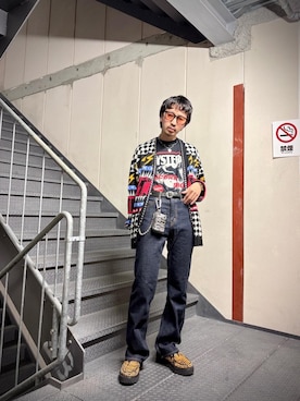 「HYSTERIC GLAMOUR（ヒステリックグラマー）のアイテム」を使った、HOSHIさん（メンズ・169cm）の秋コーディネート
