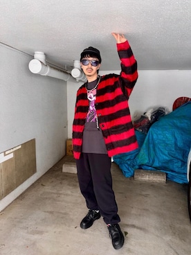 「HYSTERIC GLAMOUR（ヒステリックグラマー）のアイテム」を使った、HOSHIさん（メンズ・169cm）の秋コーディネート