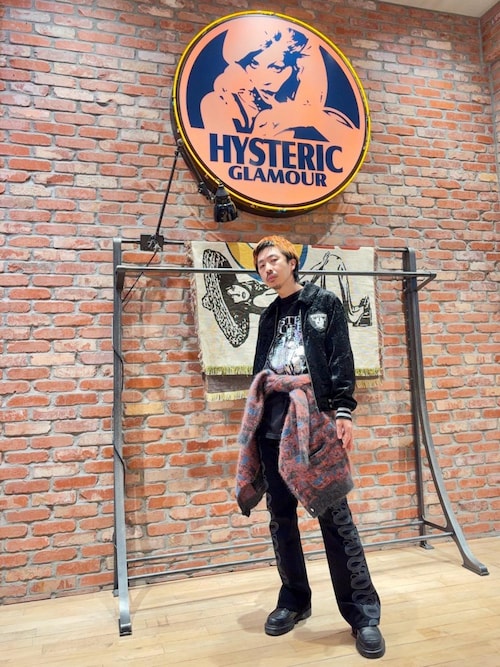 SNAKE LOOP柄デニムフレアパンツ（デニムパンツ）｜HYSTERIC GLAMOUR