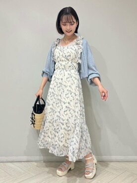 「ブルべ夏」｜AYAさん（レディース・160cm）の春コーディネート