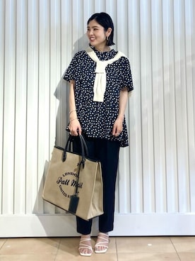 「Simplicite（サンプリシテ）のアイテム」を使った、konさん（レディース・160cm）の夏コーディネート