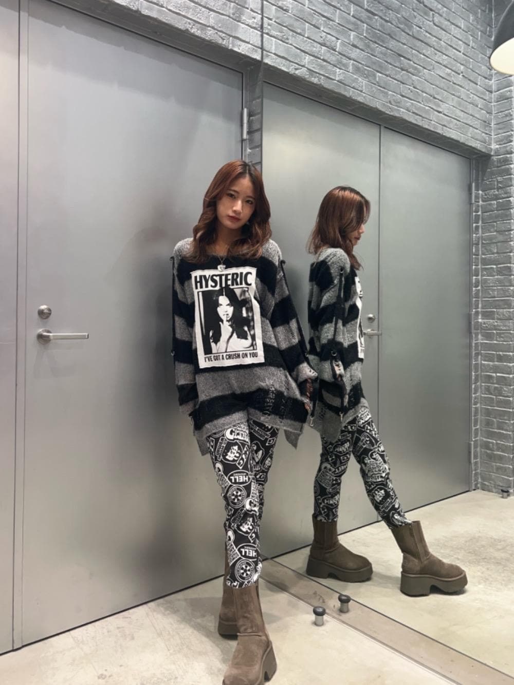 【超入手困難・美品】ヒステリックグラマーCRUSH ON YOUボーダーニット AyakaのSTYLING | HYSTERIC GLAMOUR MEN | 161cm | HYSTERIC