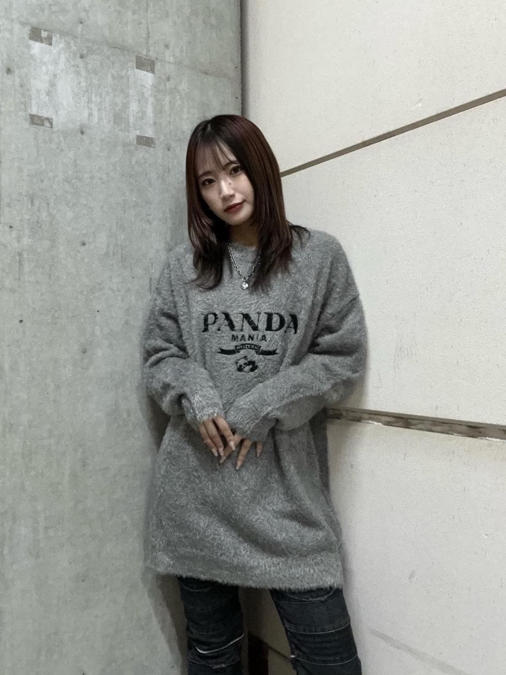 PANDA MANIA刺繍 セーターを使った人気ファッションコーディネート - WEAR