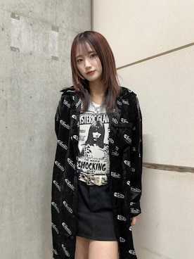 「シャツ 」｜「アイテム（ワンピース/ドレス）」を使った、SUMIKAさん（レディース・160cm）の冬コーディネート