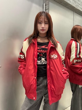 「HYSTERIC GLAMOUR（ヒステリックグラマー）のアイテム（チョーカー）」を使った、SUMIKAさん（レディース・160cm）の冬コーディネート