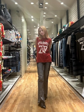 「HYSTERIC GLAMOUR（ヒステリックグラマー）のアイテム（タンクトップ）」を使った、SUMIKAさん（レディース・160cm）の夏コーディネート