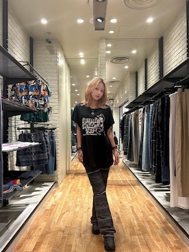 「HYSTERIC GLAMOUR（ヒステリックグラマー）のアイテム（ブレスレット）」を使った、SUMIKAさん（レディース・160cm）の夏コーディネート