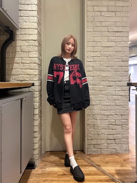 「アイテム（その他アウター、ブラック系）」を使った、SUMIKAさん（レディース・160cm）の夏コーディネート