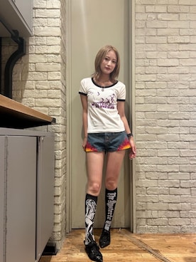 「HYSTERIC GLAMOUR」｜SUMIKAさん（レディース・160cm）の夏コーディネート