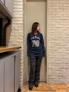 「HYSTERIC GLAMOUR（ヒステリックグラマー）のアイテム」を使った、SUMIKAさん（レディース・160cm）の秋コーディネート