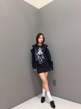 「HYSTERIC GLAMOUR（ヒステリックグラマー）のアイテム」を使った、SUMIKAさん（レディース・160cm）の秋コーディネート