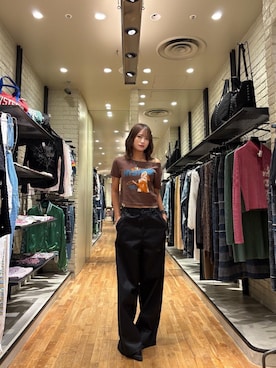 「HYSTERIC GLAMOUR（ヒステリックグラマー）のアイテム」を使った、SUMIKAさん（レディース・160cm）の秋コーディネート