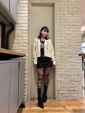 「アイテム（デニムスカート）」を使った、SUMIKAさん（レディース・160cm）の秋コーディネート