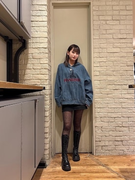 「HYSTERIC GLAMOUR（ヒステリックグラマー）のアイテム（シャツ/ブラウス）」を使った、SUMIKAさん（レディース・160cm）の秋コーディネート