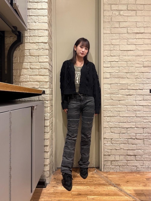 ヒステリックグラマー 90s ウミヘビ スクラッチ フレア デニム 黒 L ヒステリックグラマー 90s スクラッチフレア ウミヘビ - メルカリ