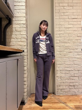 「HYSTERIC GLAMOUR（ヒステリックグラマー）のアイテム（パーカー）」を使った、SUMIKAさん（レディース・160cm）の秋コーディネート