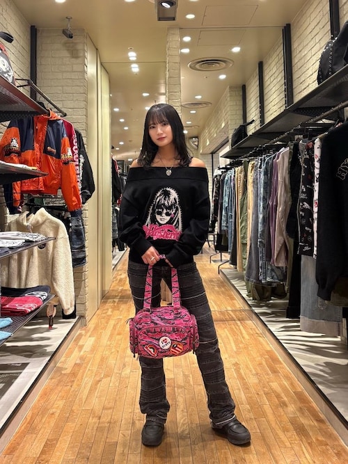 PATCH SCRATCH ミニボストンバッグ（ボストンバッグ）｜HYSTERIC