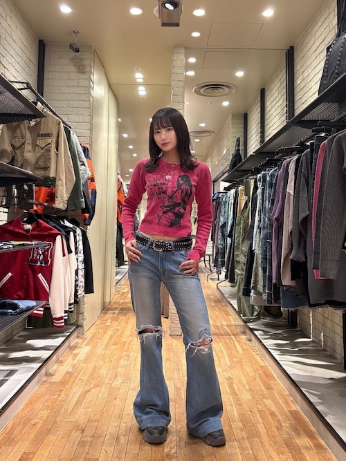 ローライズフレアデニムパンツ（デニムパンツ）｜HYSTERIC GLAMOUR