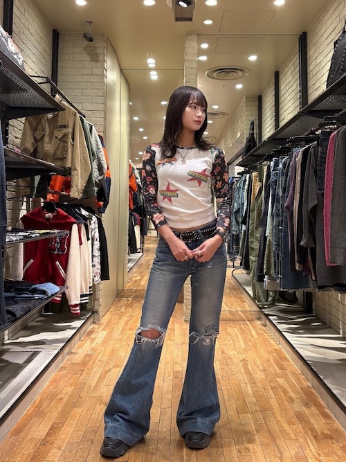 ローライズフレアデニムパンツ（デニムパンツ）｜HYSTERIC GLAMOUR