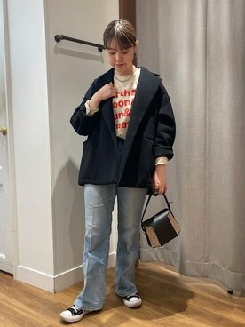 「SHIPS any（シップス エニィ）のアイテム（その他アウター）」を使った、高木さん（レディース・157cm）の冬コーディネート