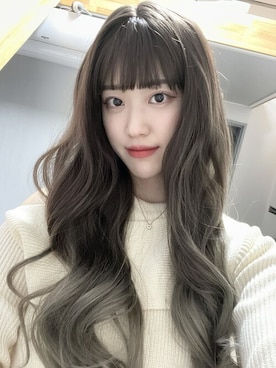 「アイテム（ウィッグ）」を使った、ピンクエイジさん（レディース・163cm）の冬コーディネート