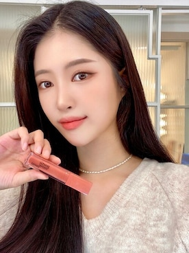 「アイテム（メイクアップ）」を使った、ピンクエイジさん（レディース・163cm）の春コーディネート