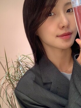 「アイテム（メイクアップ）」を使った、ピンクエイジさん（レディース・163cm）の春コーディネート