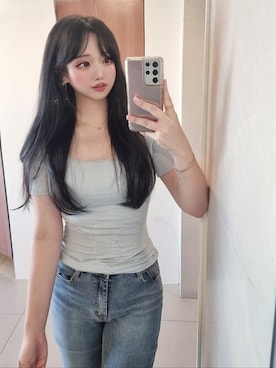 「アイテム（ウィッグ）」を使った、ピンクエイジさん（レディース・163cm）の秋コーディネート