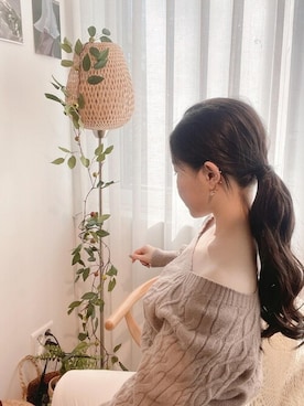 「アイテム（ウィッグ）」を使った、ピンクエイジさん（レディース・163cm）の秋コーディネート