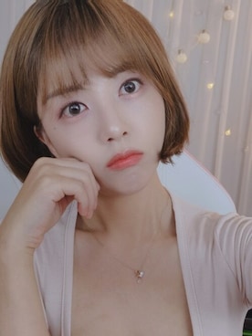 「アイテム（ウィッグ）」を使った、ピンクエイジさん（レディース・163cm）の秋コーディネート