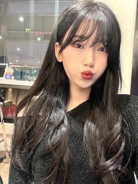 「アイテム（ウィッグ）」を使った、ピンクエイジさん（レディース・163cm）の冬コーディネート